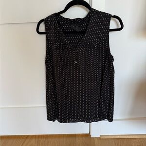 Hatch Black Sleeveless Maternity Top